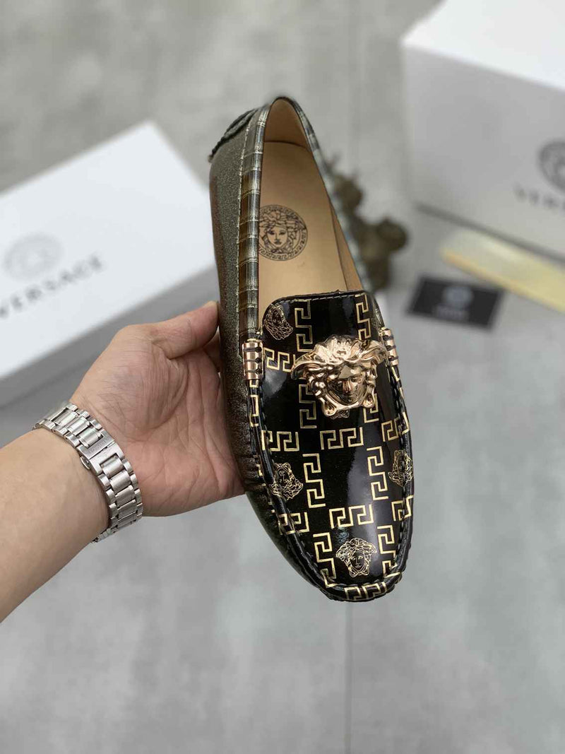 Mocassim Versace / Black/ Gold