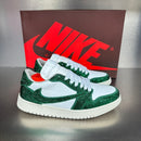 tênis Nike Air Force 1 personalizados com cristais ou glitter verde