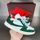 tênis Nike Air Force 1 personalizados com cristais ou glitter verde