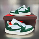 tênis Nike Air Force 1 personalizados com cristais ou glitter verde