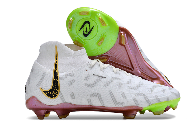 Chuteira Nike Phantom Luna Elite Campo / Branca Geométrico