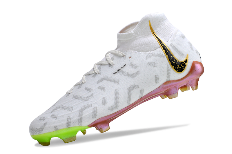 Chuteira Nike Phantom Luna Elite Campo / Branca Geométrico