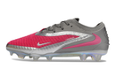 Chuteira Nike Phantom 6 Elite Low FG - Rosa e Prata Metálico