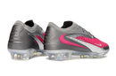 Chuteira Nike Phantom 6 Elite Low FG - Rosa e Prata Metálico