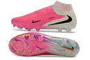 Chuteira Nike Phantom GX Elite FG - Rosa e Branco