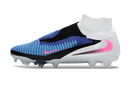 Chuteira Nike Phantom 6 Elite High FG - Azul, Branca e Rosa