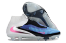 Chuteira Nike Phantom 6 Elite High FG - Azul, Branca e Rosa