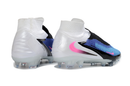Chuteira Nike Phantom 6 Elite High FG - Azul, Branca e Rosa