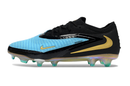 Chuteira Nike Phantom 6 Elite FG - Azul, Preta e Dourada