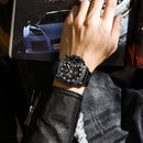 Relógio Masculino CRRJU Sport Chronograph  Top Marca Luxo   À Prova D'água