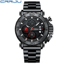 Relógio Masculino CRRJU Sport Chronograph  Top Marca Luxo   À Prova D'água