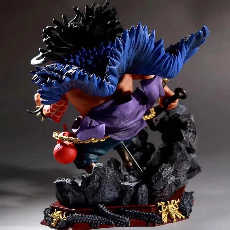 Action Figures Anime One Piece Tamanho Grande Kaido Quatro Imperadores 24 cm