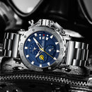 Relógio Masculino CRRJU Sport Chronograph  Top Marca Luxo   À Prova D'água