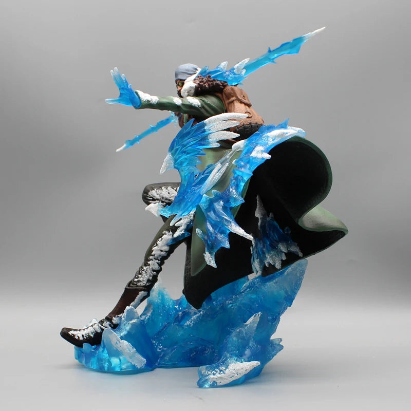Actio Figures One Piece Aokiji Kuzan, 2 cabeças, 30 cm, estatueta GK, modelo luminoso de PVC com LED
