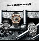 Relógio de pulso Masculino LED Digital Dual Display Luminoso