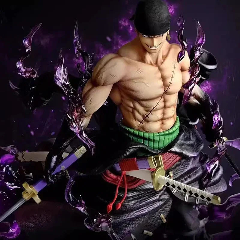 Action Figure 25 cm Anime One Piece Roronoa Zoro Figuras de ação PVC Coleção