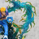 Anime One Piece Piratas do Barba Branca Marco The Phoenix  PVC Action Figure Estátua Coleção 33 cm