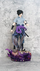 Action Figure Naruto Shippuden de 38 cm Naruto Uzumaki Uchiha Sasuke em PVC