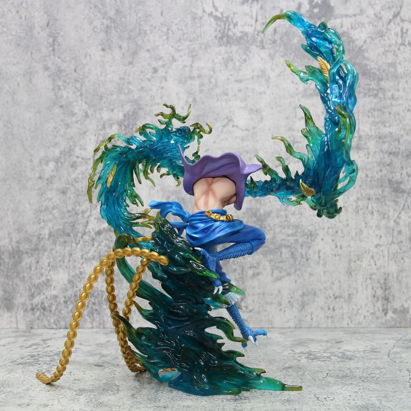 Anime One Piece Piratas do Barba Branca Marco The Phoenix  PVC Action Figure Estátua Coleção 33 cm