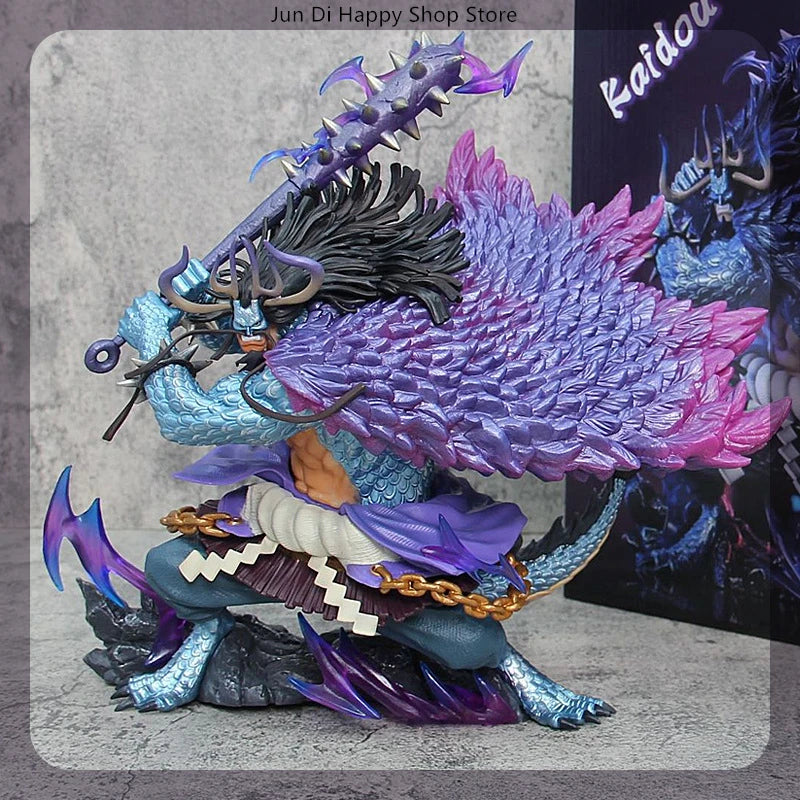 Action Figures 30 cm One Piece Kaido Quatro Imperadores Bestas Piratas