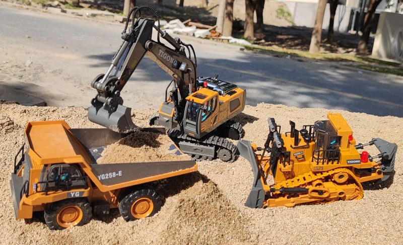 Escavadeira de controle remoto, veículo de esteira, trator de esteira, carro de construção
