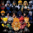 Action Figures Naruto Uchiha Sasuke Namikaze Minato Uchiha Obito Tsunade Estátua Coleção