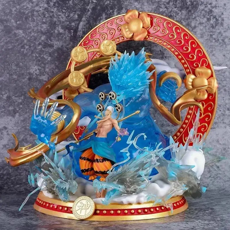Action Figures 30cm One Piece Thor Enel GK, estátua de mangá