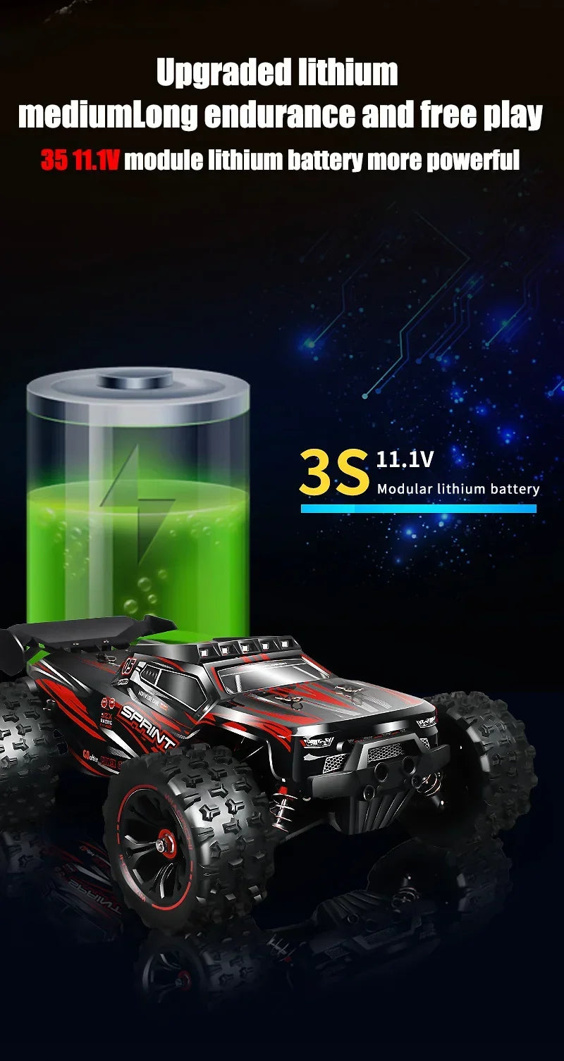 85 km/h carro de controle remoto de alta velocidade sem escova 4x4 off-road drift carro de corrida profissional