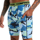 Calções de compressão desportivos