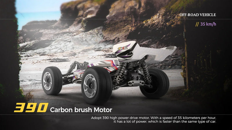 Carro de Corrida 60Km Controle Remoto Alta Velocidade Off-Road Drift Absorção de Choque