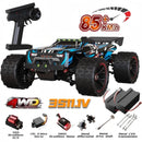 85 km/h carro de controle remoto de alta velocidade sem escova 4x4 off-road drift carro de corrida profissional