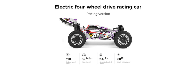 Controle Remoto Drift RC Carro de Corrida de Alta Velocidade Tronco Veículo Off-Road