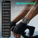 smartwatch inteligente LIGE com tela de 1,96 polegadas, chamada Bluetooth de 420 mAh, assistente de voz, relógio esportivo, fitness, à prova d'água