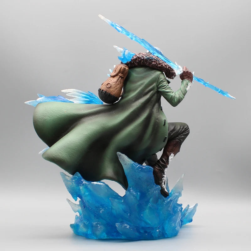 Actio Figures One Piece Aokiji Kuzan, 2 cabeças, 30 cm, estatueta GK, modelo luminoso de PVC com LED