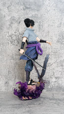 Action Figure Naruto Shippuden de 38 cm Naruto Uzumaki Uchiha Sasuke em PVC