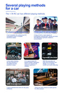 Mini Carro de Brinquedo RTR Totalmente Proporcional com Luzes