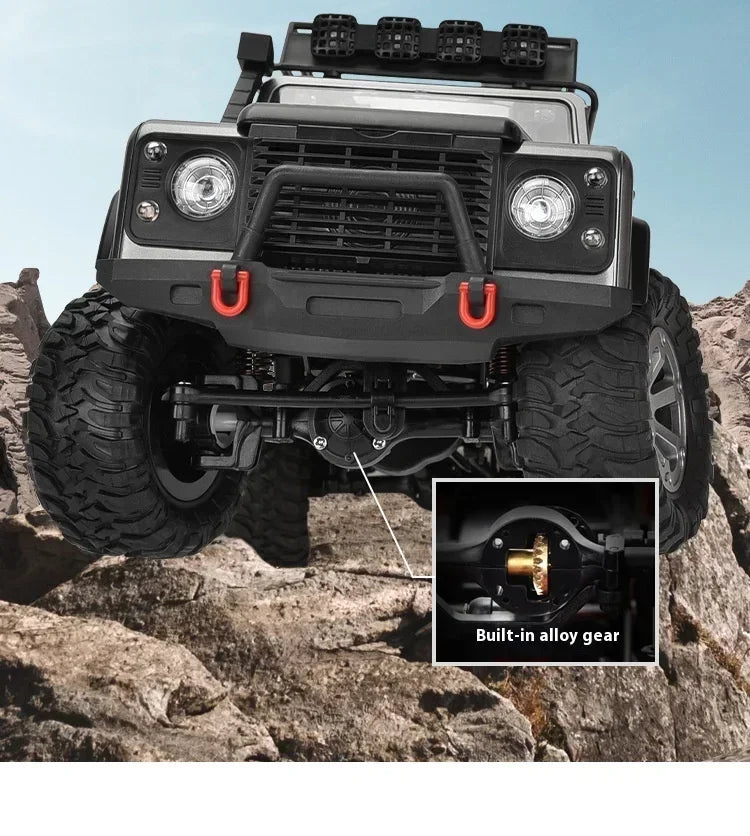 Carro de controle remoto de escalada real com câmera Rc Car Off Road 4x4 Land Rover Defender D90 Modelo Rc Veículo Off-Road