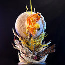 Action figures de 51 cm Demon Slayer Agatsuma Zenitsu, modelo de coleção de bonecas de pvc, decoração de quarto luminosa