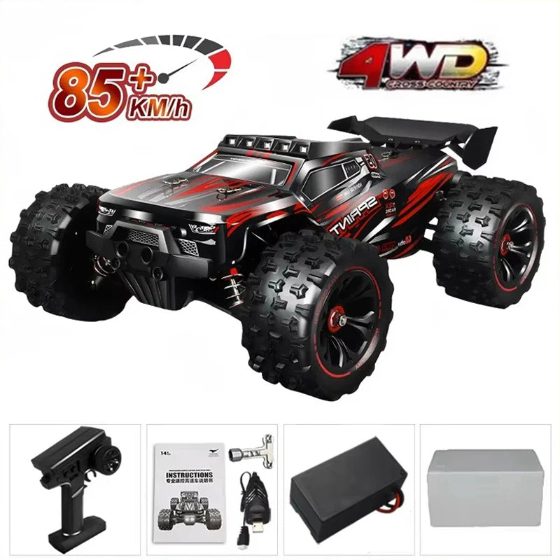 85 km/h ou 50 km/h 4WD RC carro com controle remoto LED carros de alta velocidade drift monstro 4x4 caminhão