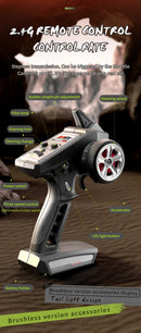 Carro de controle remoto 4x4 Super Brushless  Carro Off-Road de Alta Velocidade