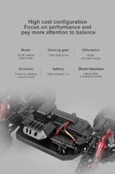 Carro de controle remoto 2,4 GHz RC carro todo-terreno 45 km/h 1:18 Caminhão off-road