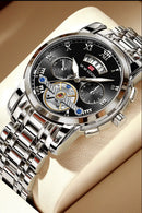 Relógio Masculino Top Luxo Aço Inoxidável Casual