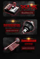 Carro com controle remoto LED Carros de alta velocidade Drift Monster Truck