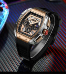 Relógio Masculino LIGE Foxbox Marca Luxo À Prova D'água Quartzo