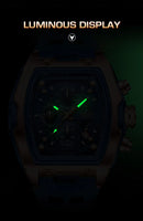 Relógio Masculino LIGE Luxo À Prova D'água Quartzo