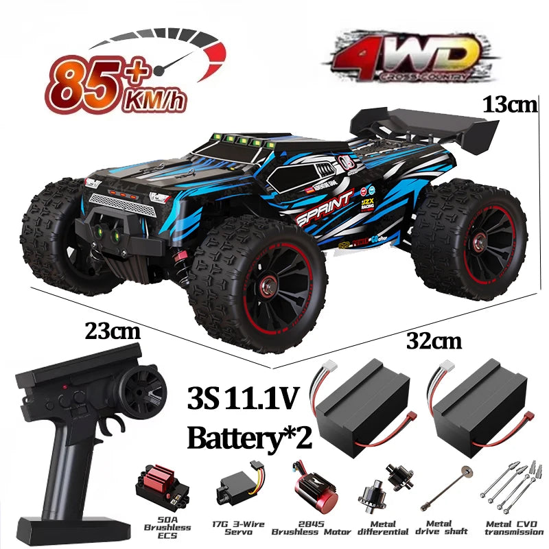 85 km/h carro de controle remoto de alta velocidade off-road drift 1:16 carro de corrida profissional 50 km/h
