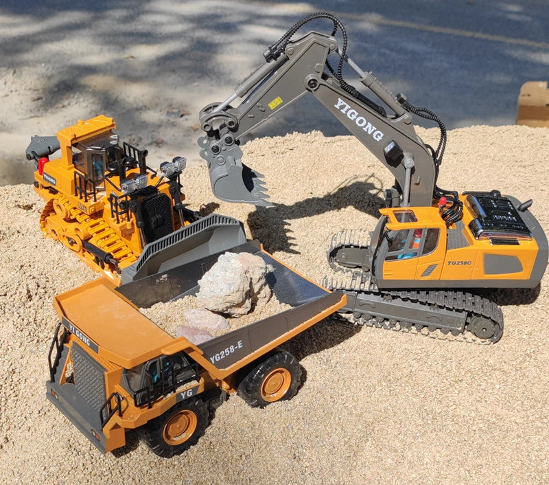 Escavadeira de controle remoto, veículo de esteira, trator de esteira, carro de construção