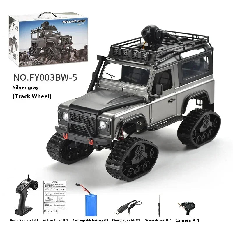 Carro de controle remoto de escalada real com câmera Rc Car Off Road 4x4 Land Rover Defender D90 Modelo Rc Veículo Off-Road
