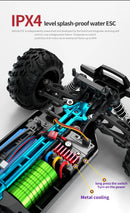Carro com controle remoto LED Carros de alta velocidade Drift Monster Truck