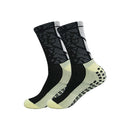 1 par de meias esportivas antiderrapantes para futebol